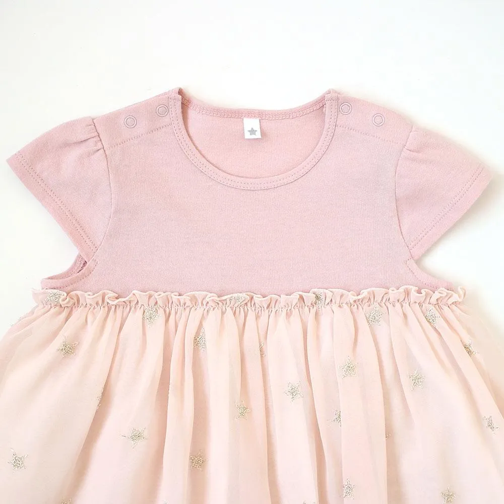 10mois (Dimowa) Star Chiffon Layered Body Pink