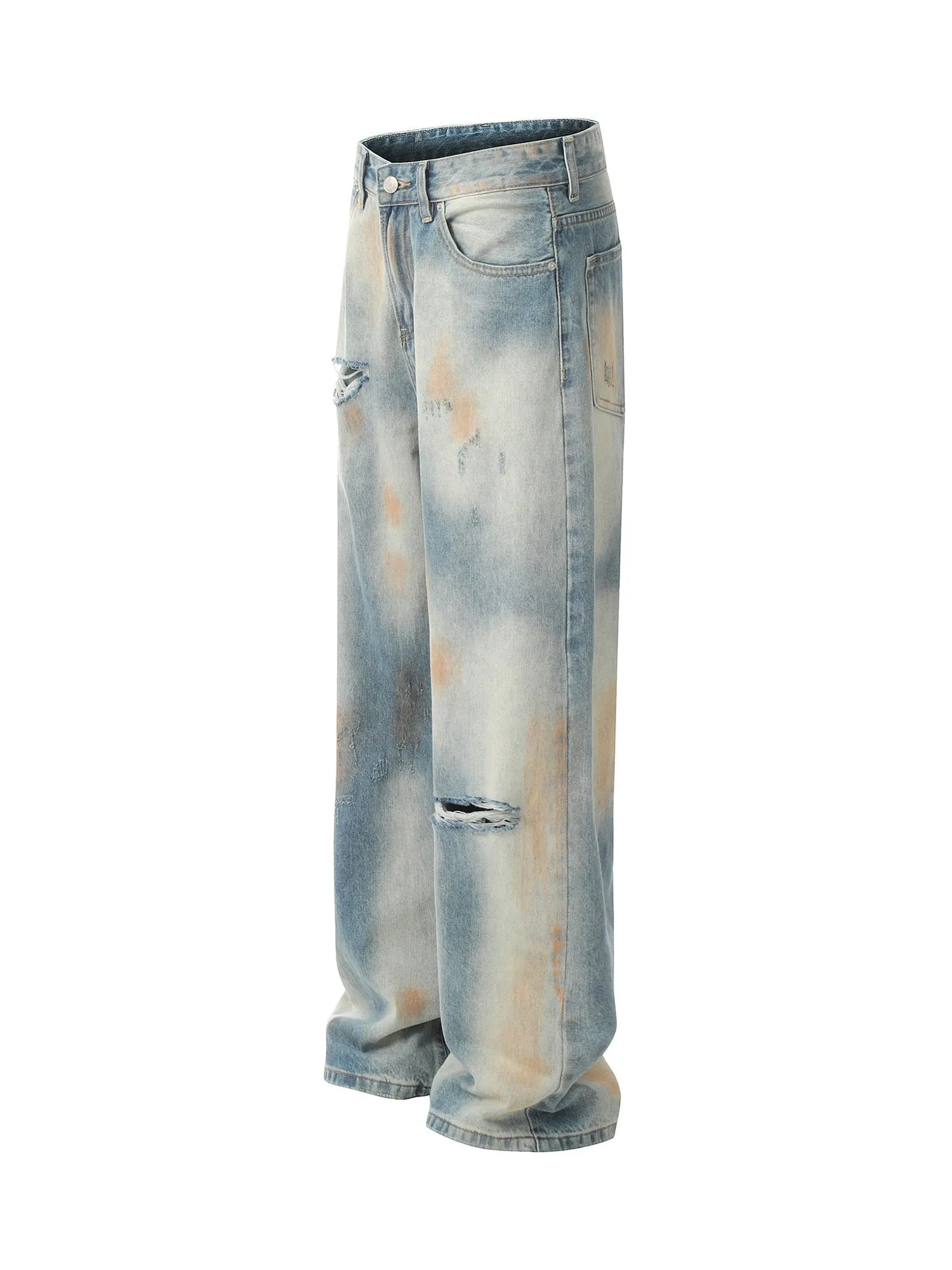 1984 Distressed Street Hip-Hop Jeans