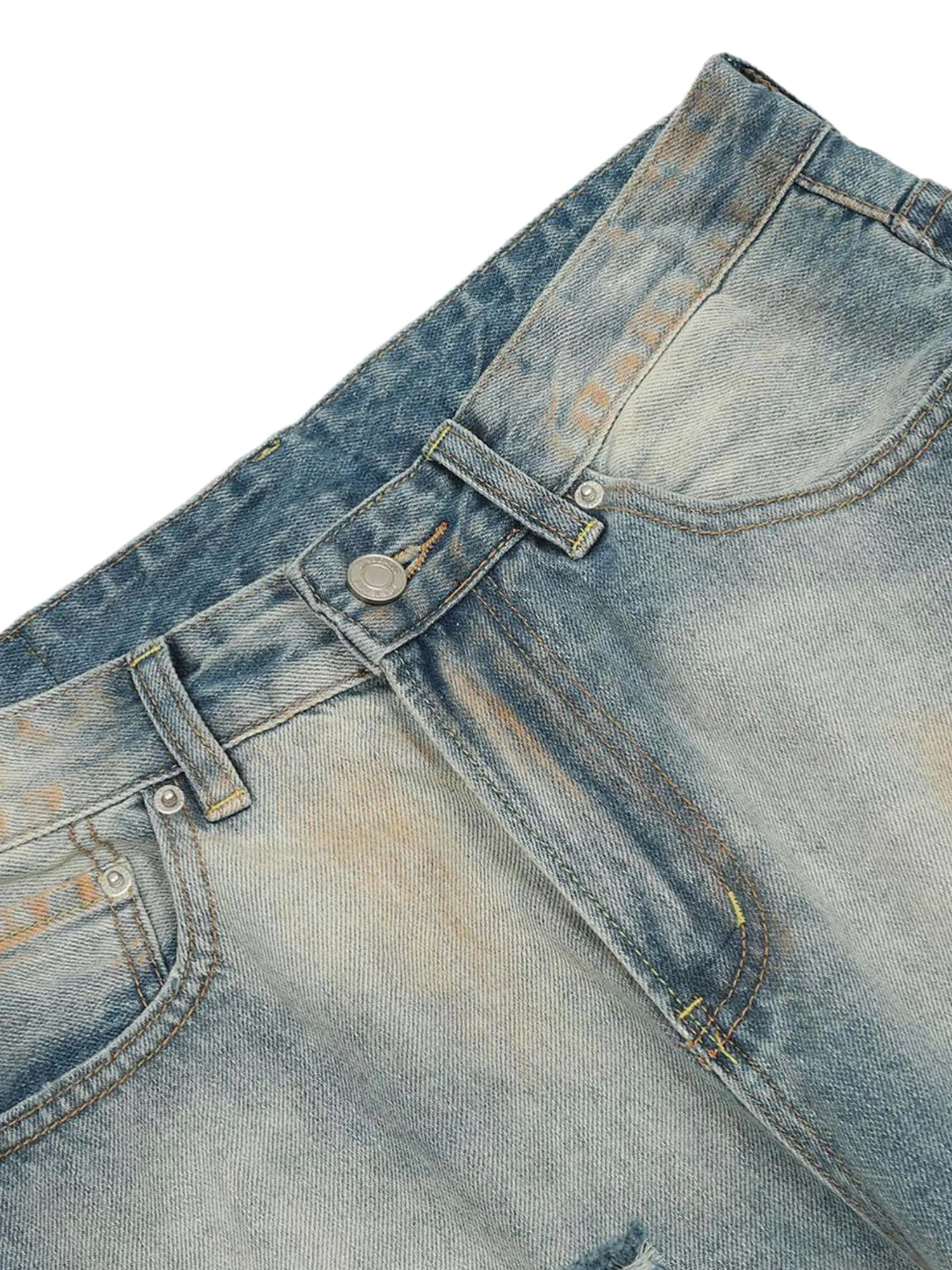 1984 Distressed Street Hip-Hop Jeans