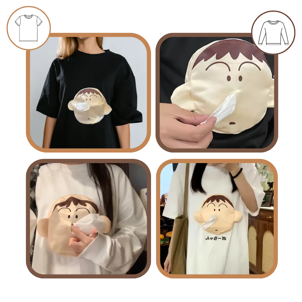 3D Shin Chan Carry Paper Shirt