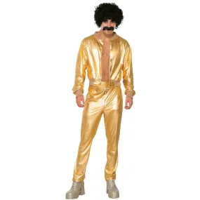 70s Disco Singer Gold Costume - Dr Toms