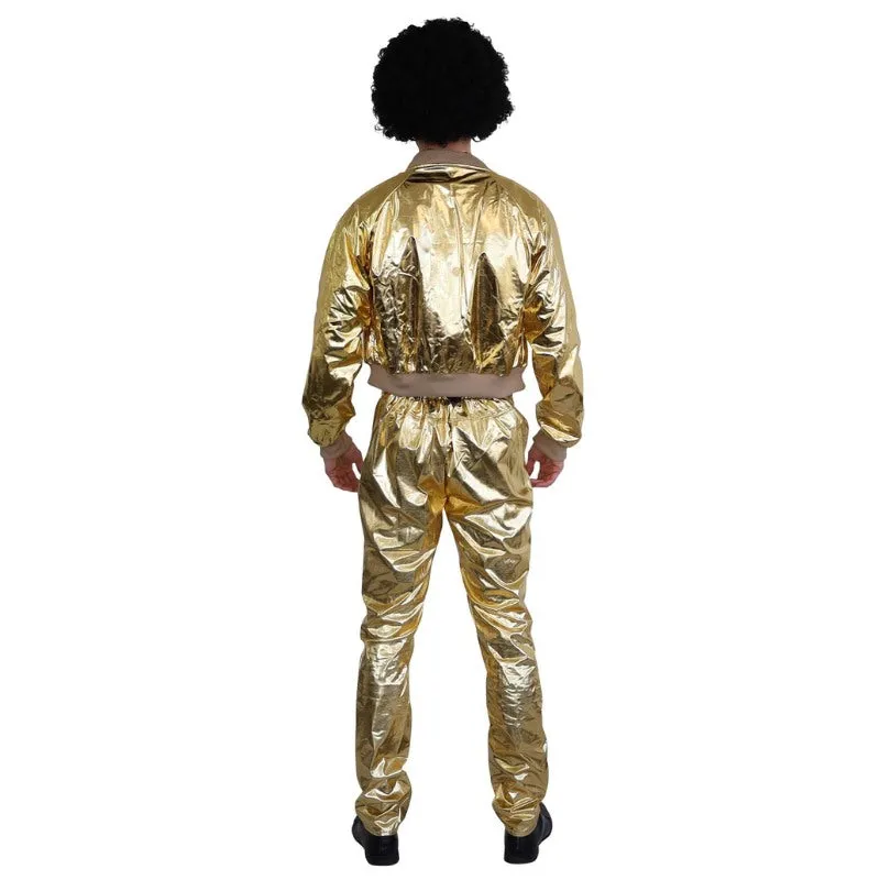 70s Disco Singer Gold Costume - Dr Toms