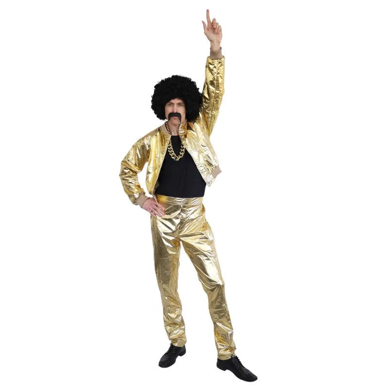 70s Disco Singer Gold Costume - Dr Toms