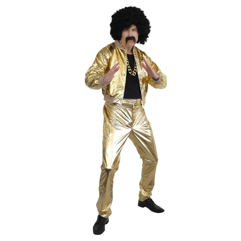 70s Disco Singer Gold Costume - Dr Toms