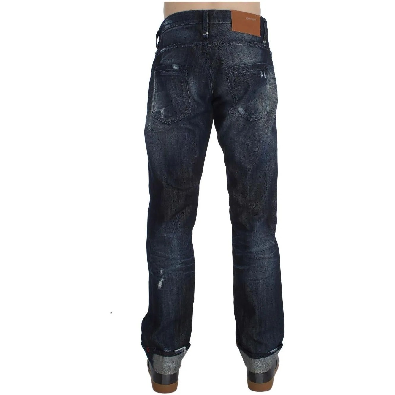 Acht Elegant Regular Straight Fit Blue Jeans