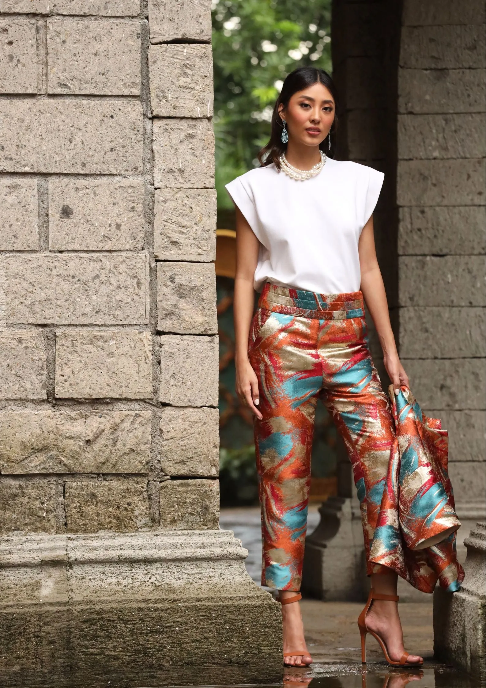 Addison Brocade Pants