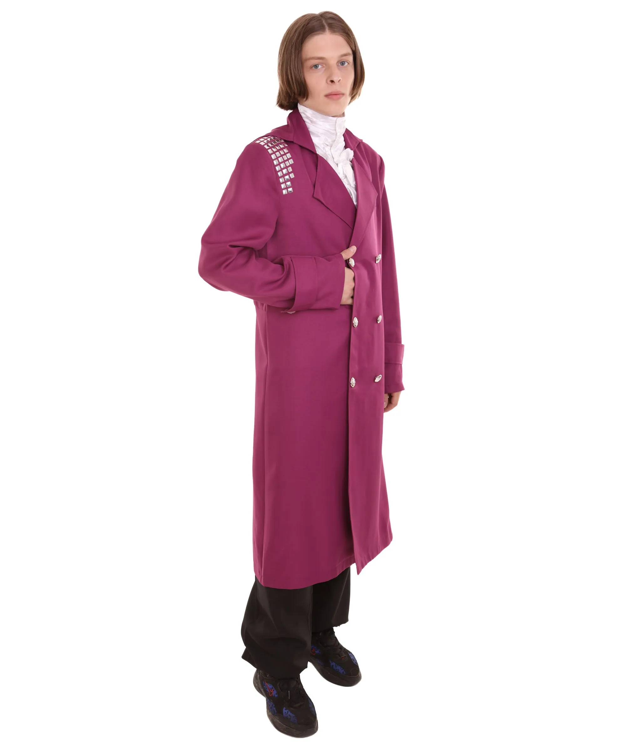 Adult Men's Rain Prince Costume | Purple, Black And White Cosplay Costume