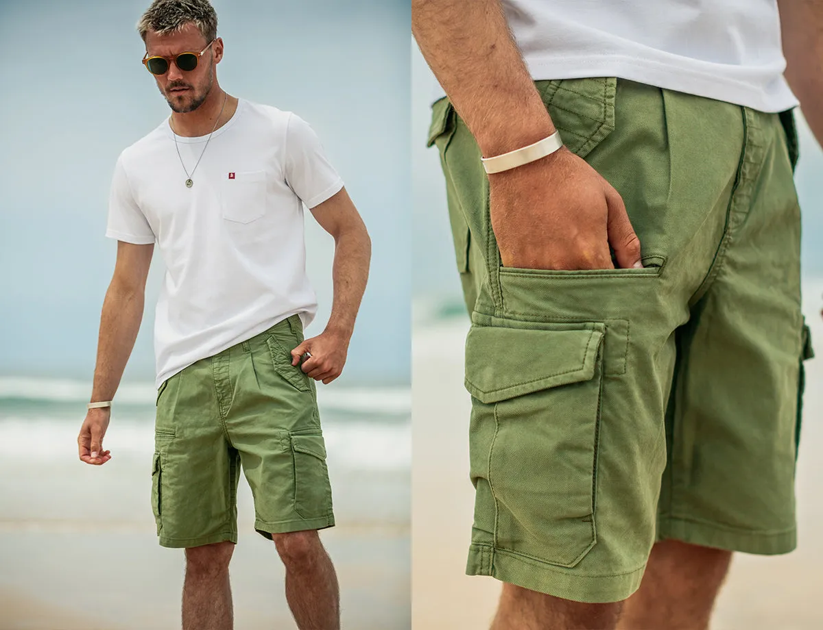 &SONS Surplus Army Shorts Green