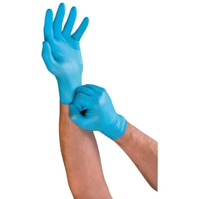 Ansell TouchNTuff Lightweight Nitrile Gloves, 3 mil, X-Large, Light Blue, 586316