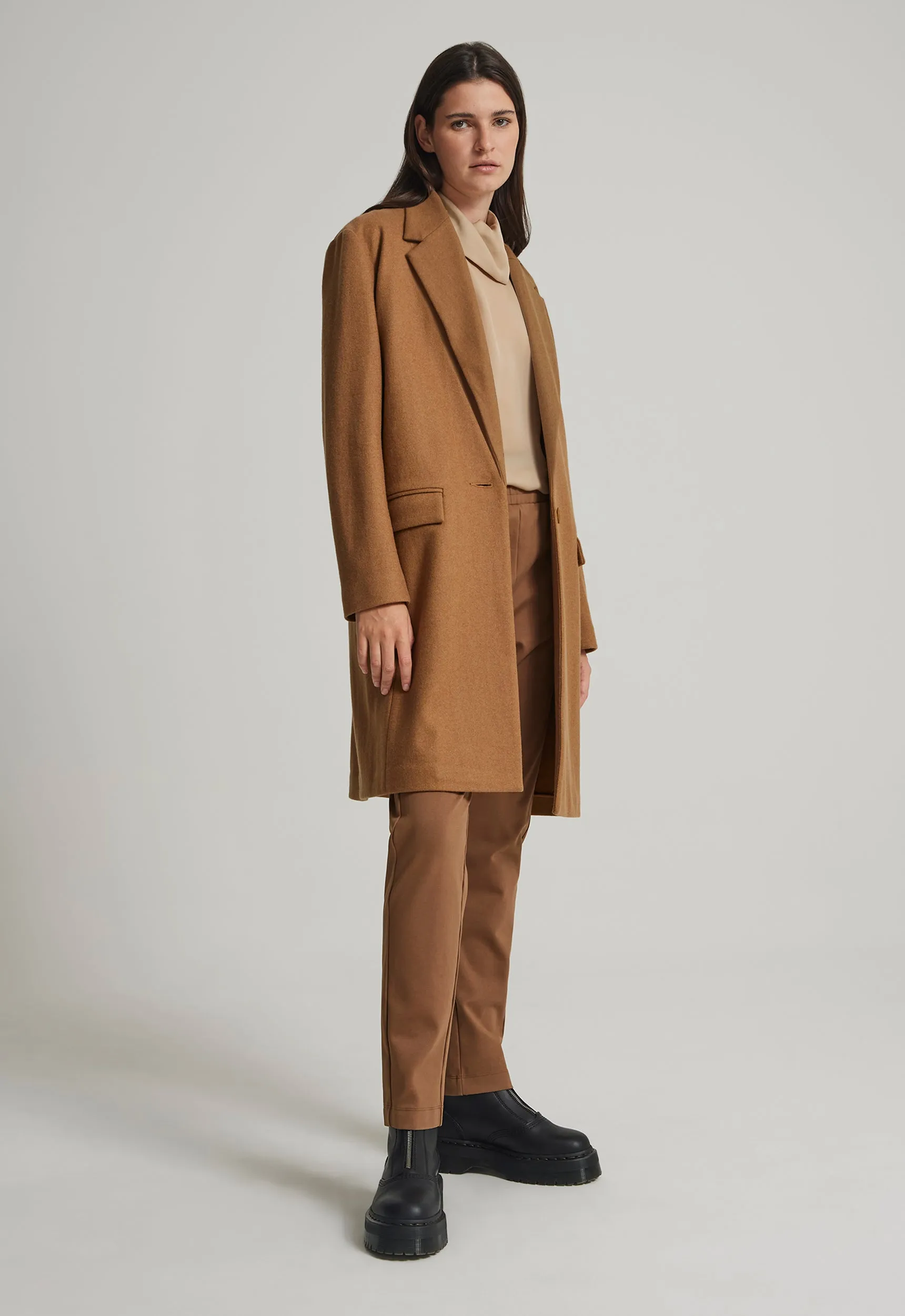 Aspects Merino Wool Coat in Bergamont