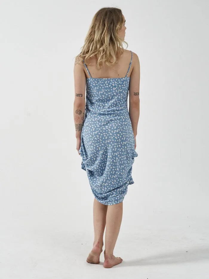 Aster Mid Length Dress - Powder Blue