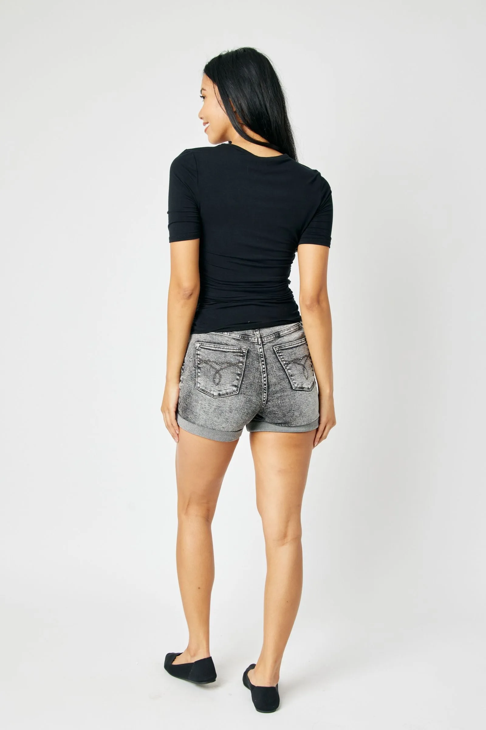 Bailey's Button Fly Shorts by Judy Blue