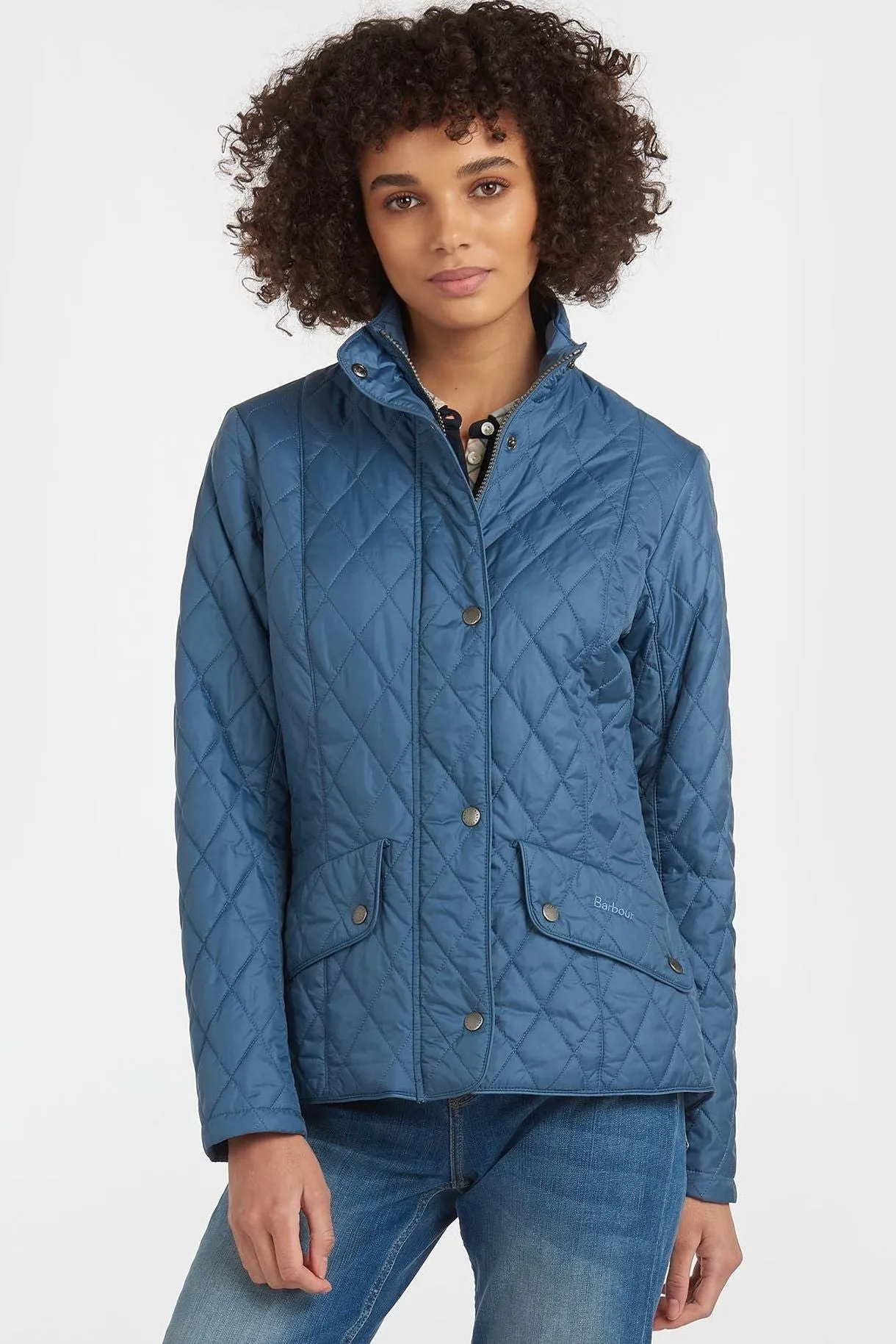 Barbour Cavalry Flyweight ladies Quilted Jacket in new China Blue LQU0228BL83