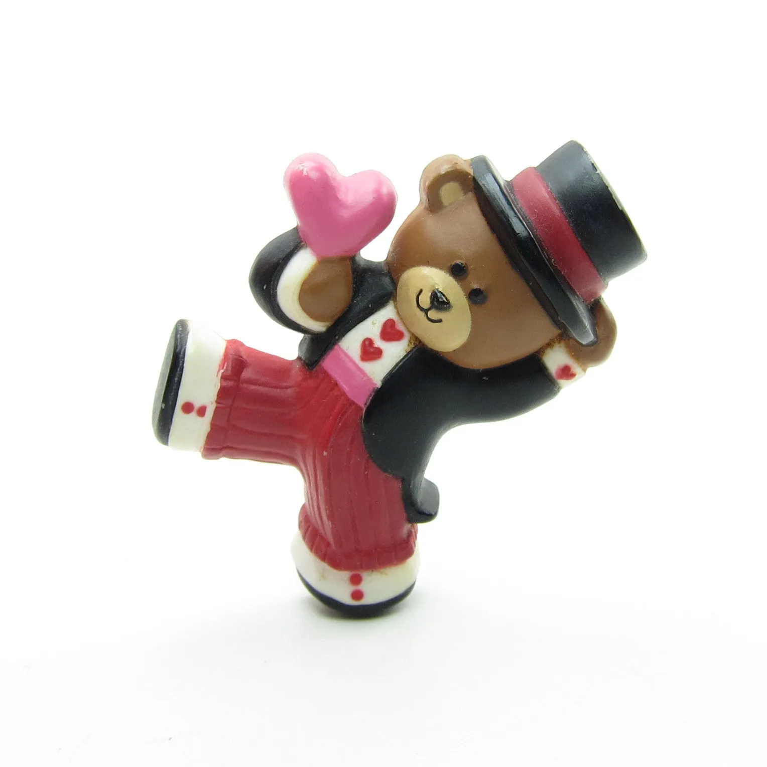 Bear in Tuxedo and Top Hat 1986 Hallmark Valentine's Day Pin