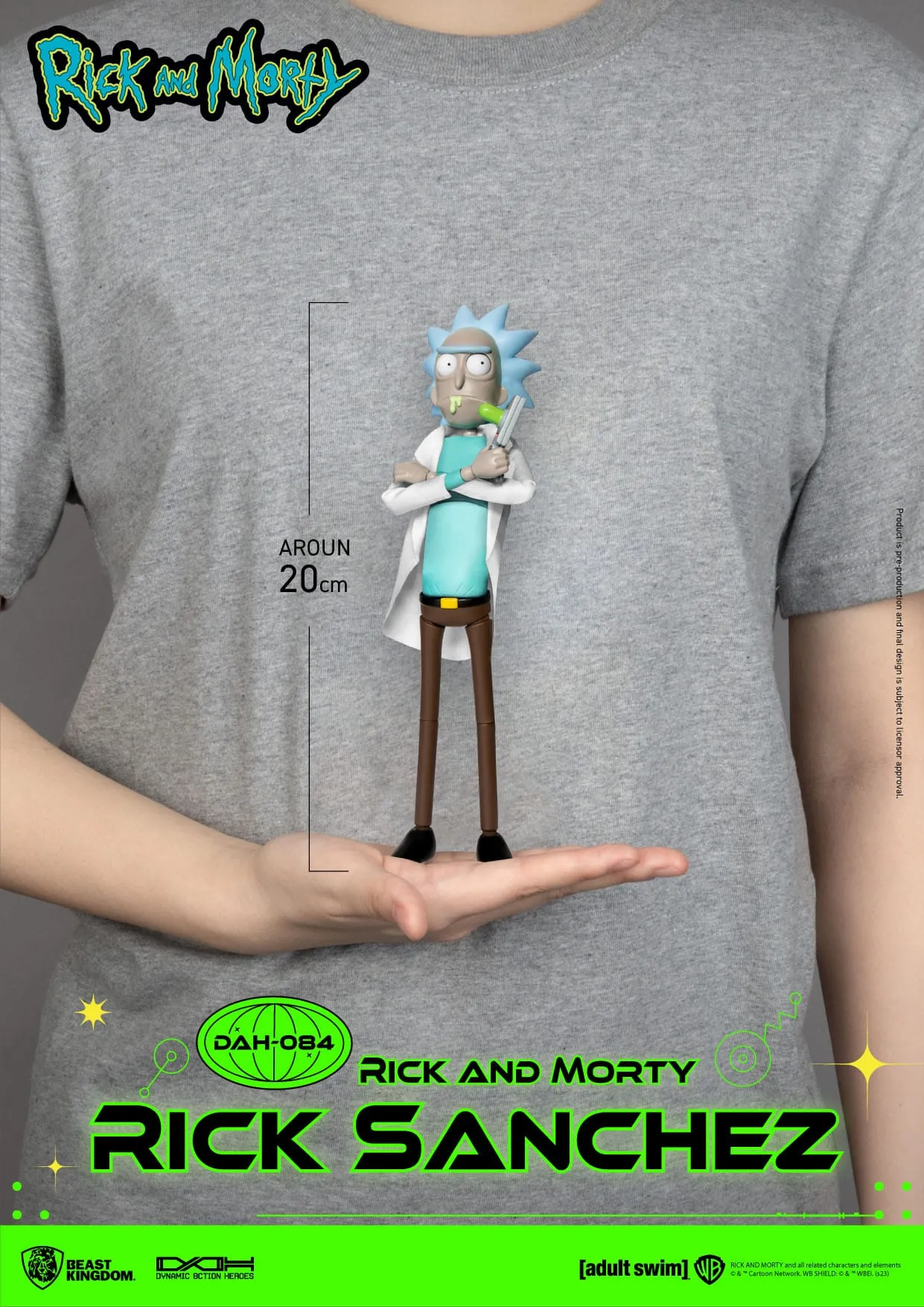 Beast Kingdom Rick and Morty Dynamic 8ction Heroes Rick Sanchez 1/9 Action Figure