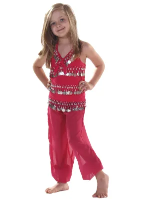 Belly Dance Kids Top & Harem Pants Costume Set | RAQUIN RIGHT