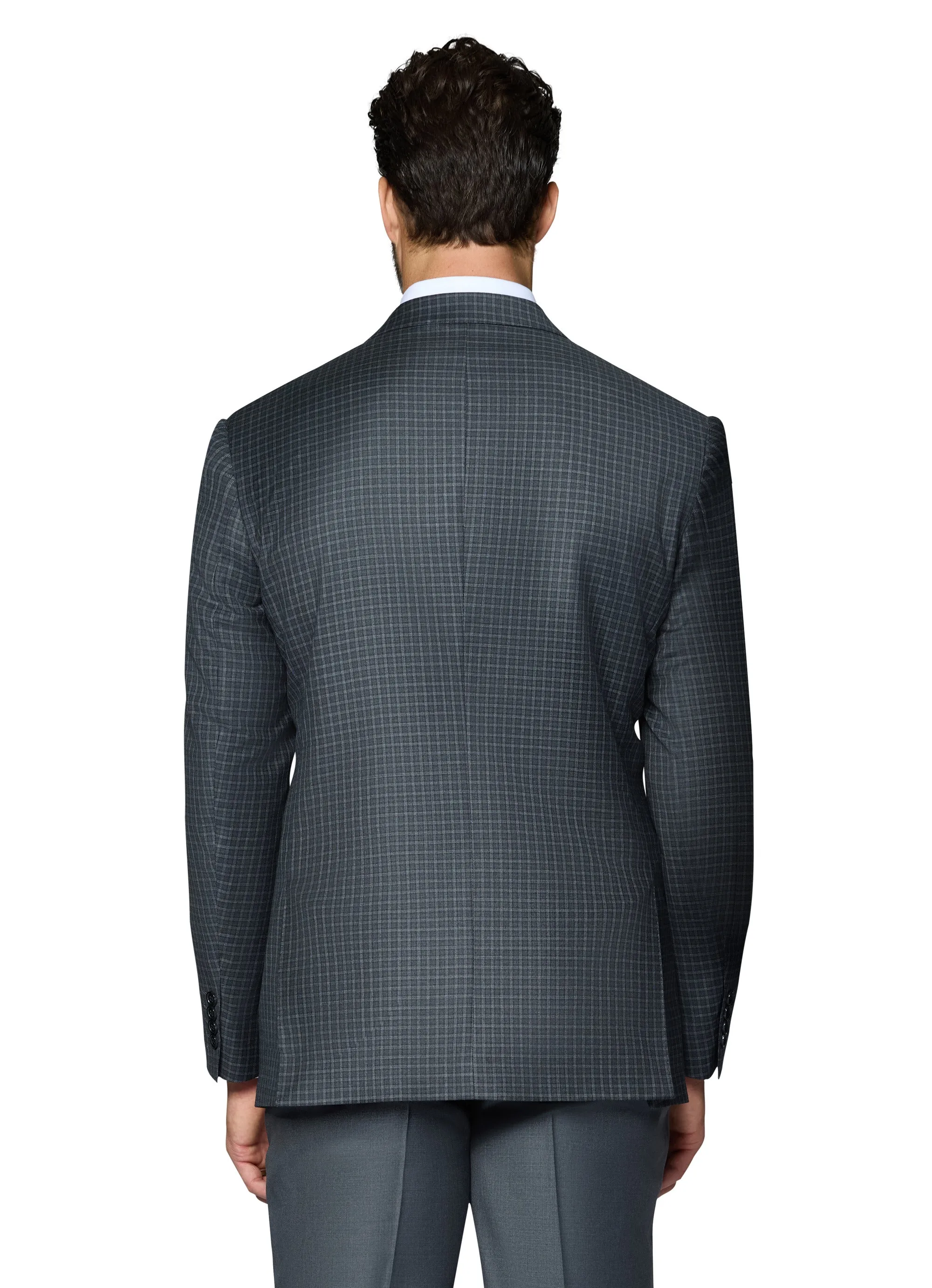 Berragamo Wool Sport Coat Modern Fit - Charcoal