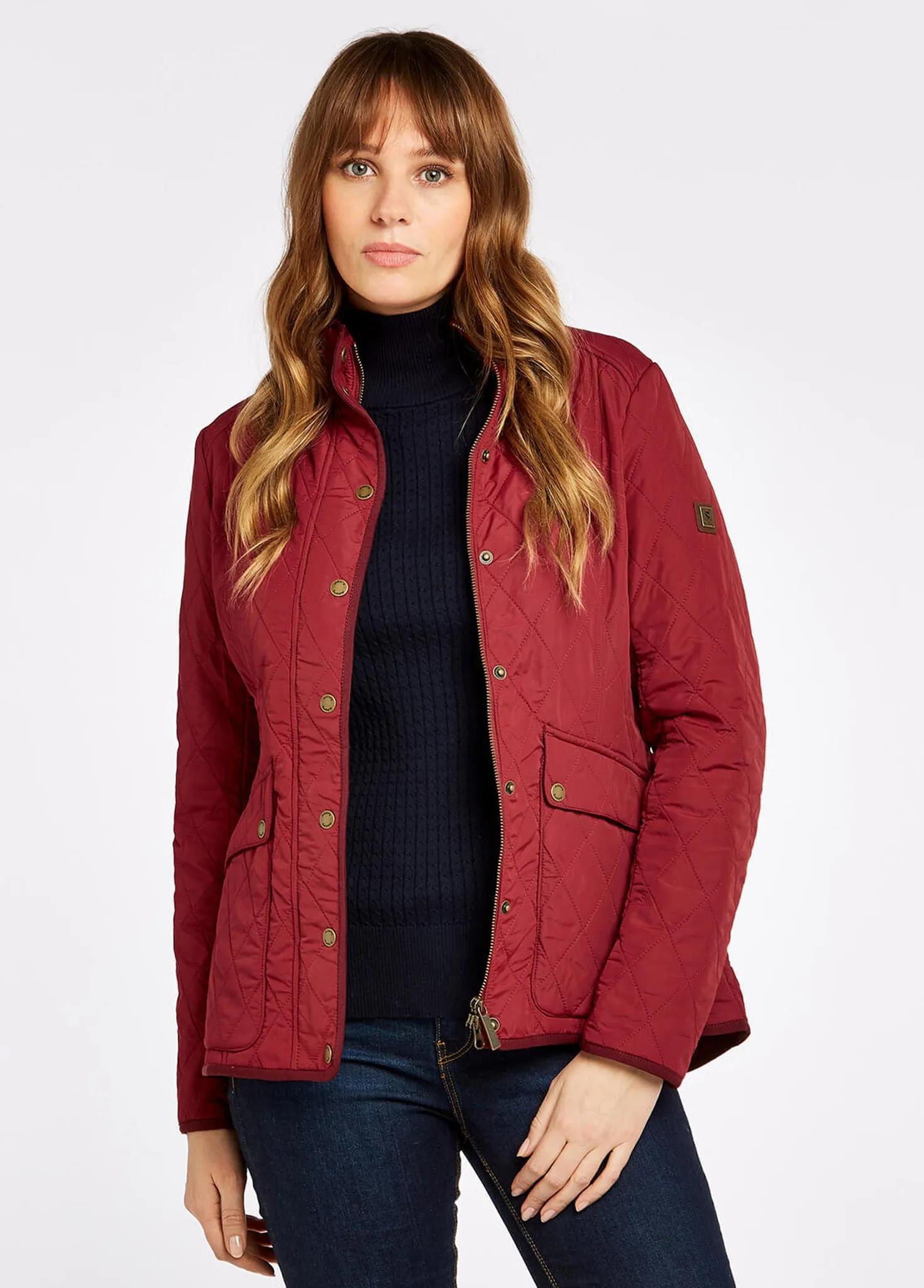 Bettystown Quilted Coat - Ruby