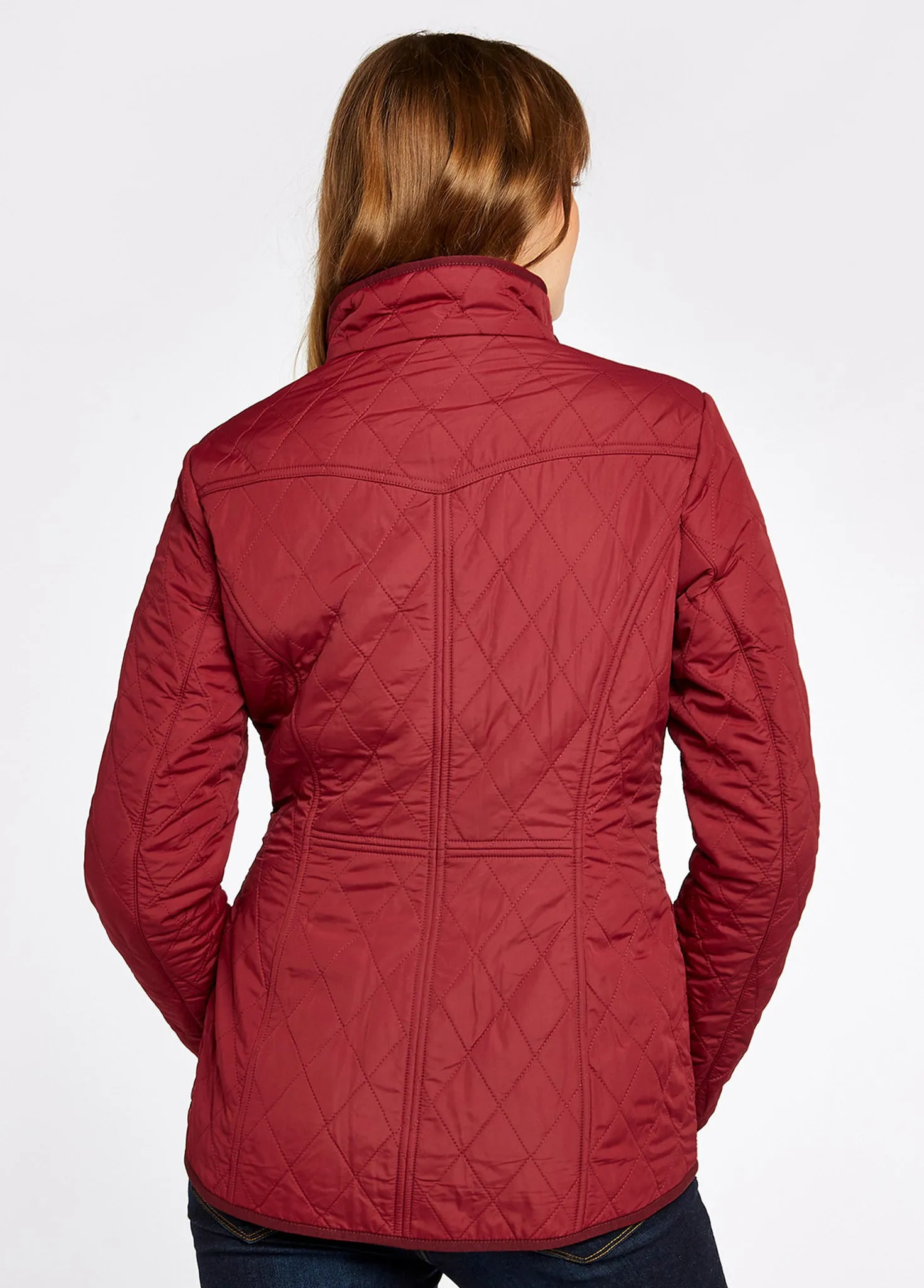 Bettystown Quilted Coat - Ruby