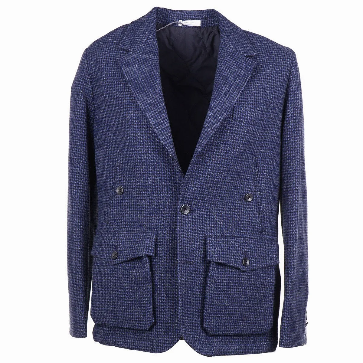 Boglioli Wool Outer Blazer with Quilted Lining