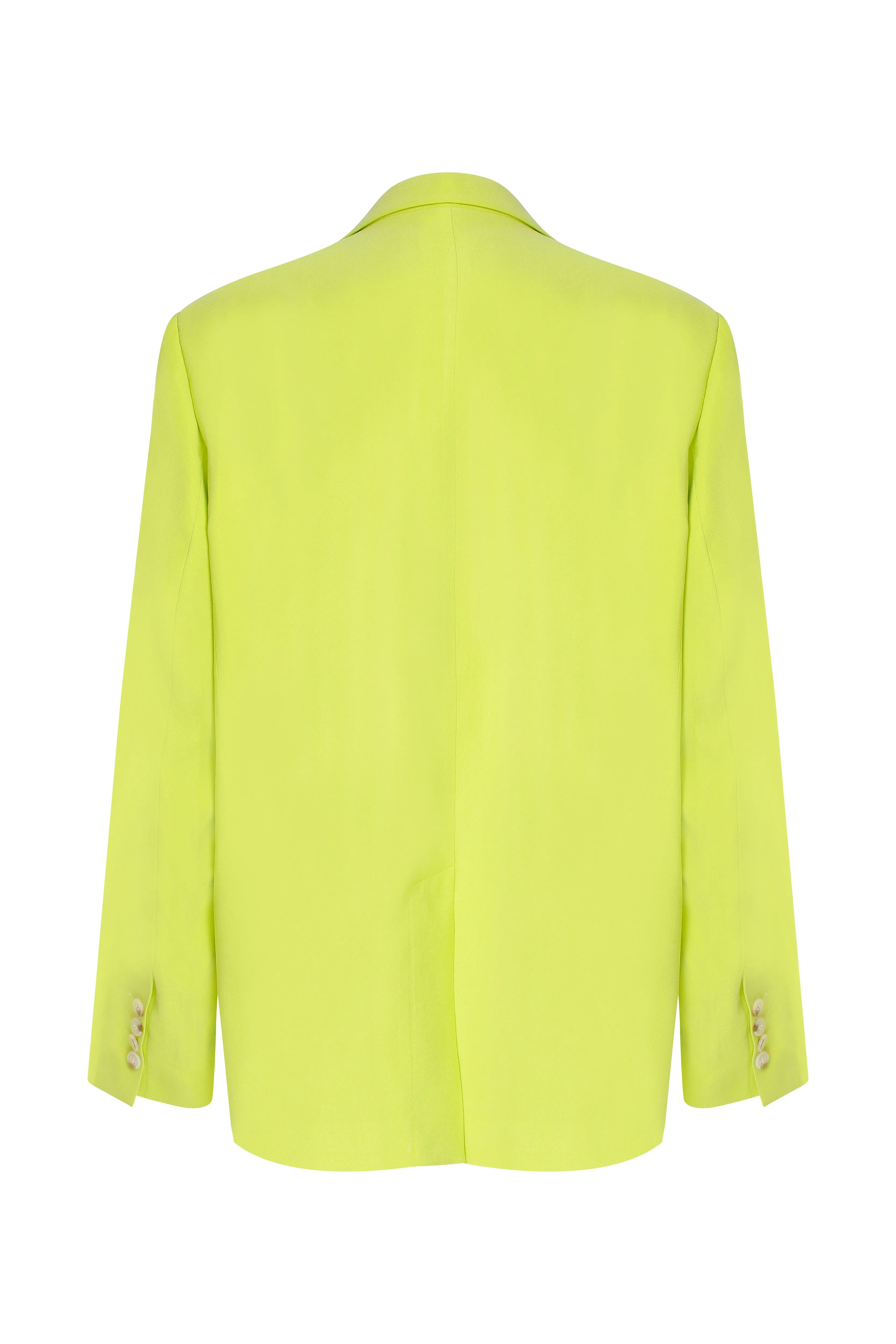 Boxy Oversize Blazer in Lime