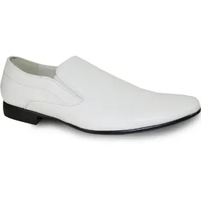 BRAVO Men Dress Shoe KLEIN-3 Loafer Shoe White