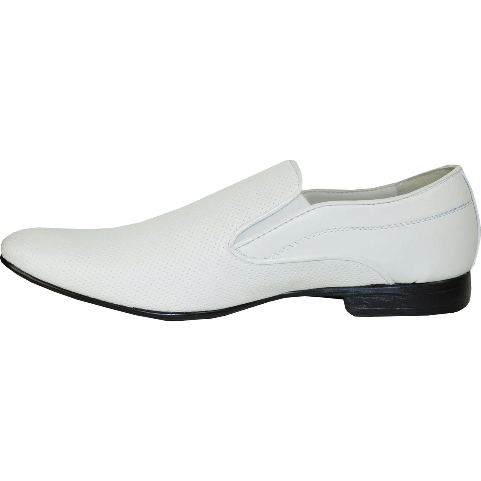 BRAVO Men Dress Shoe KLEIN-3 Loafer Shoe White