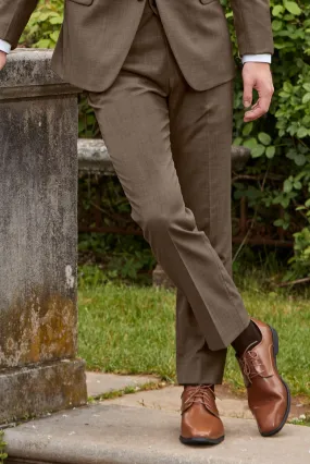 Brown Archer Slim Fit Suit Pants