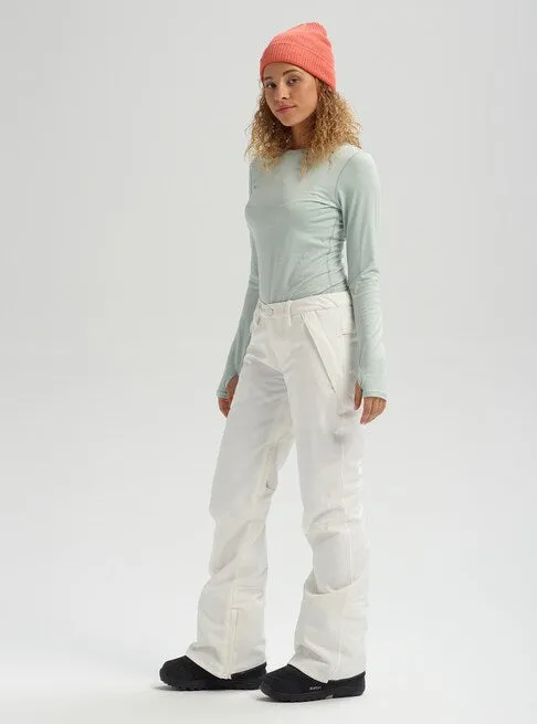 Burton 2022 Womens Society Tall Pant-White-S