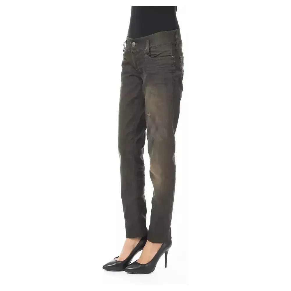 BYBLOS Black Cotton Women Jeans