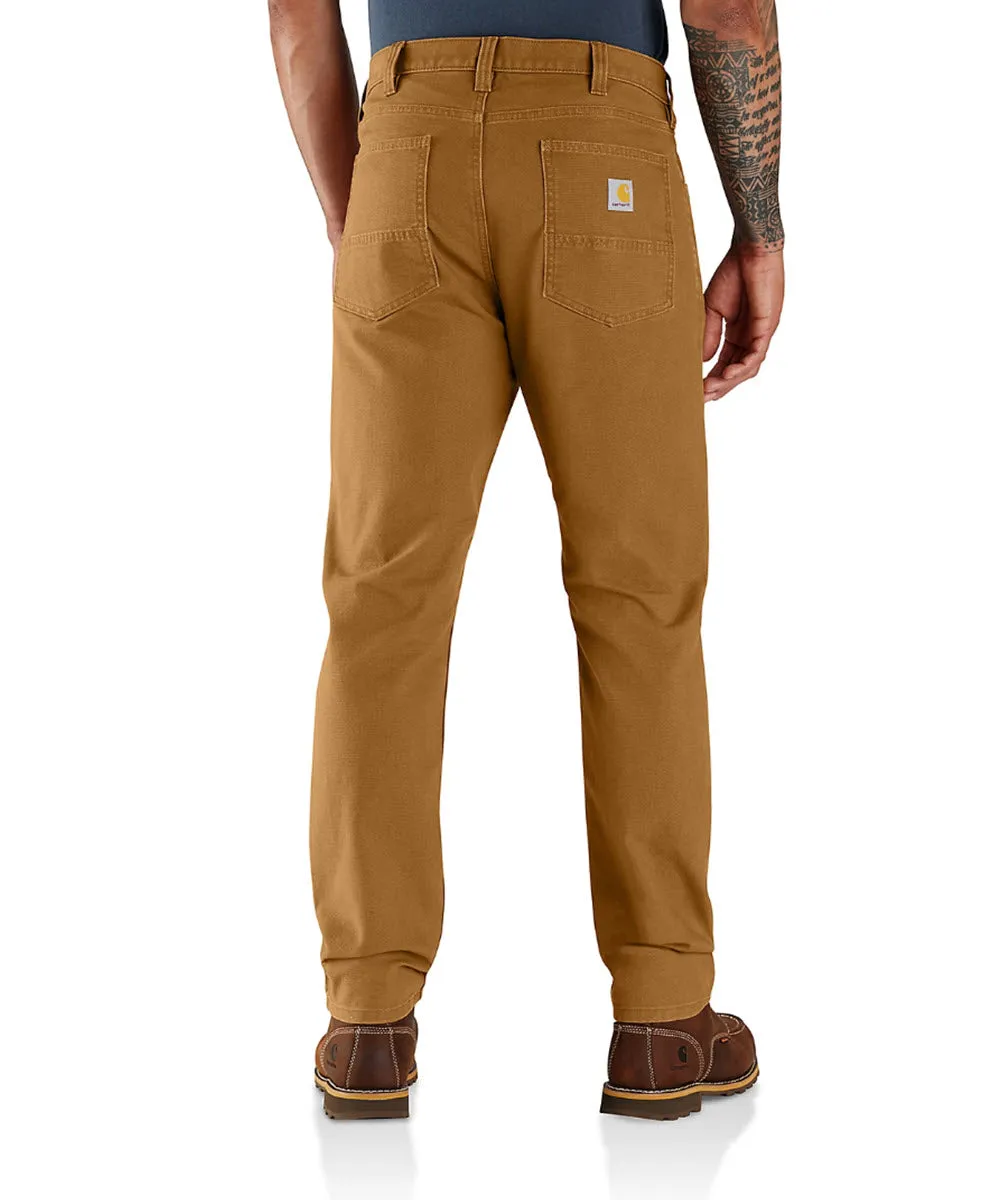 Carhartt Men's Rugged Flex Slim Fit 5-Pocket Canvas Work Pants - Carhartt Brown