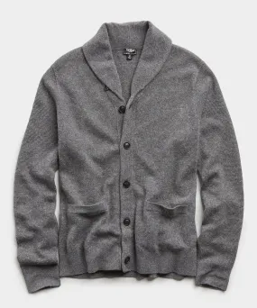 Cashmere Cardigan in Charcoal