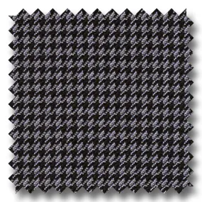 Charcoal and Black Houndstooth Check Super 120s Wool & Cashmere Custom Sport Coat