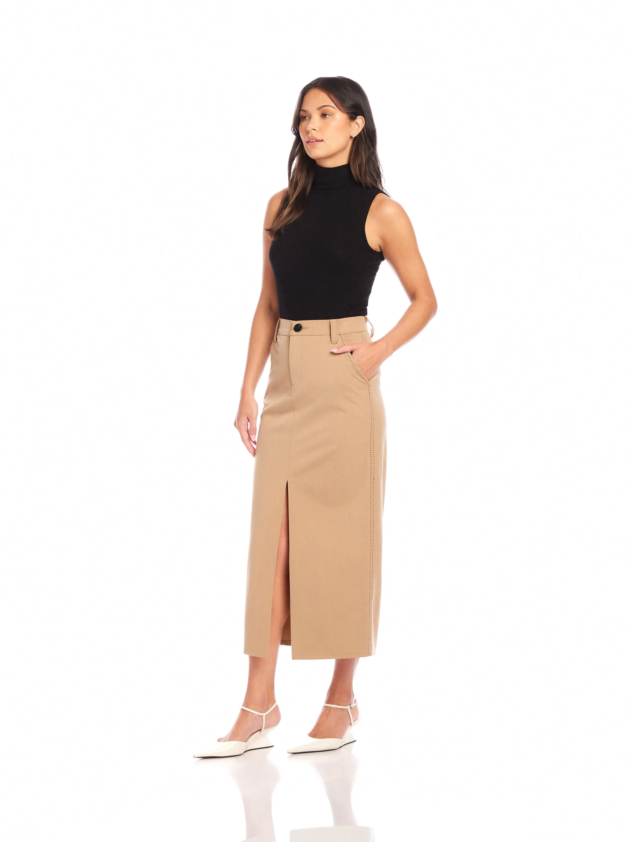 Claire Saddle Stitch Skirt