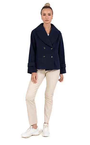 Coster Copenhagen CC Heart Navy Short Coat