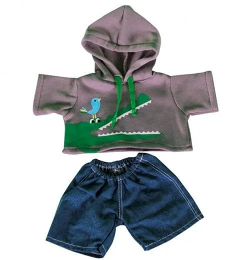 Crocodile Hoodie w/Pants Monkey Gift Set