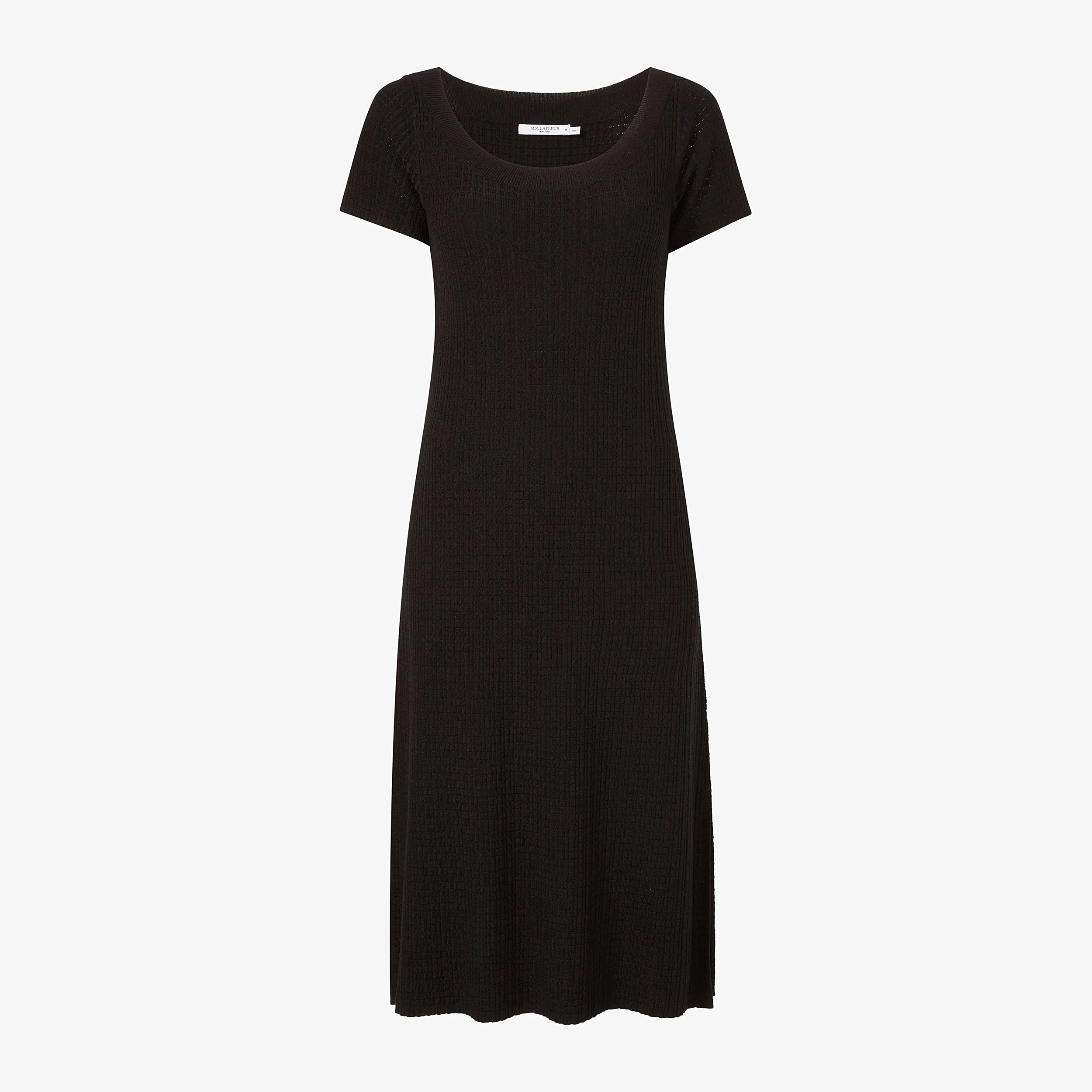 Danica Dress - Geo Micro Knit :: Black