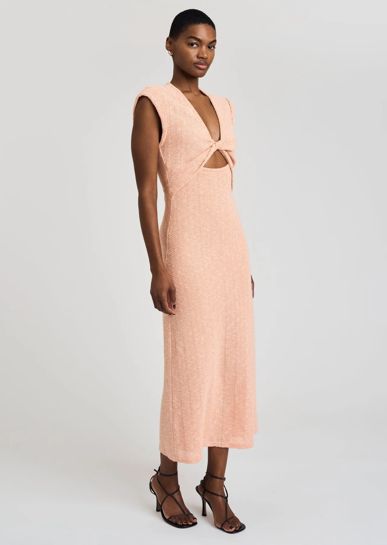 Derek Lam 10 Crosby - Barbara Twist Dress in Peach