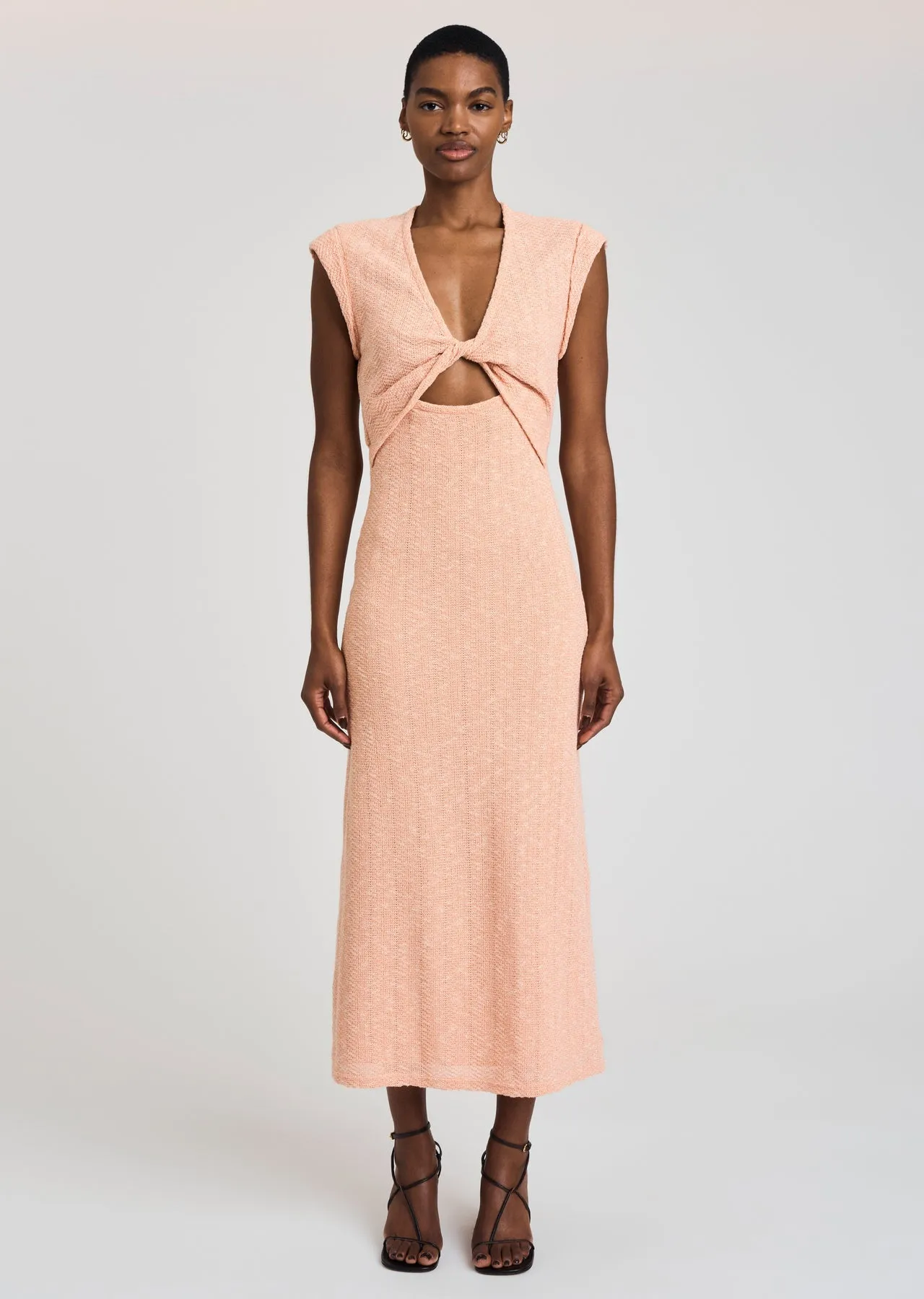 Derek Lam 10 Crosby - Barbara Twist Dress in Peach