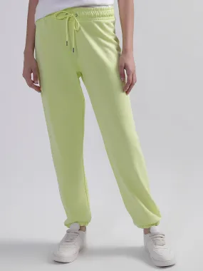 DKNY Women Lime Solid Regular Fit Sweatpant