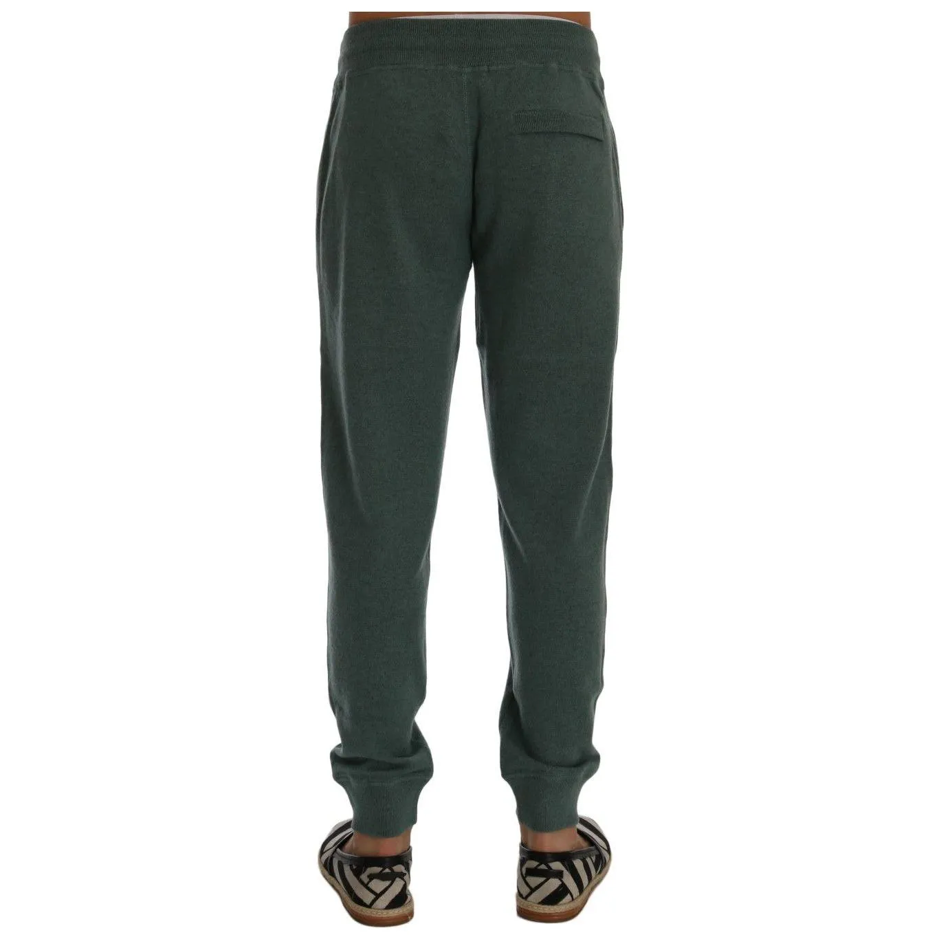 Dolce & Gabbana Elegant Green Cashmere Sport Pants