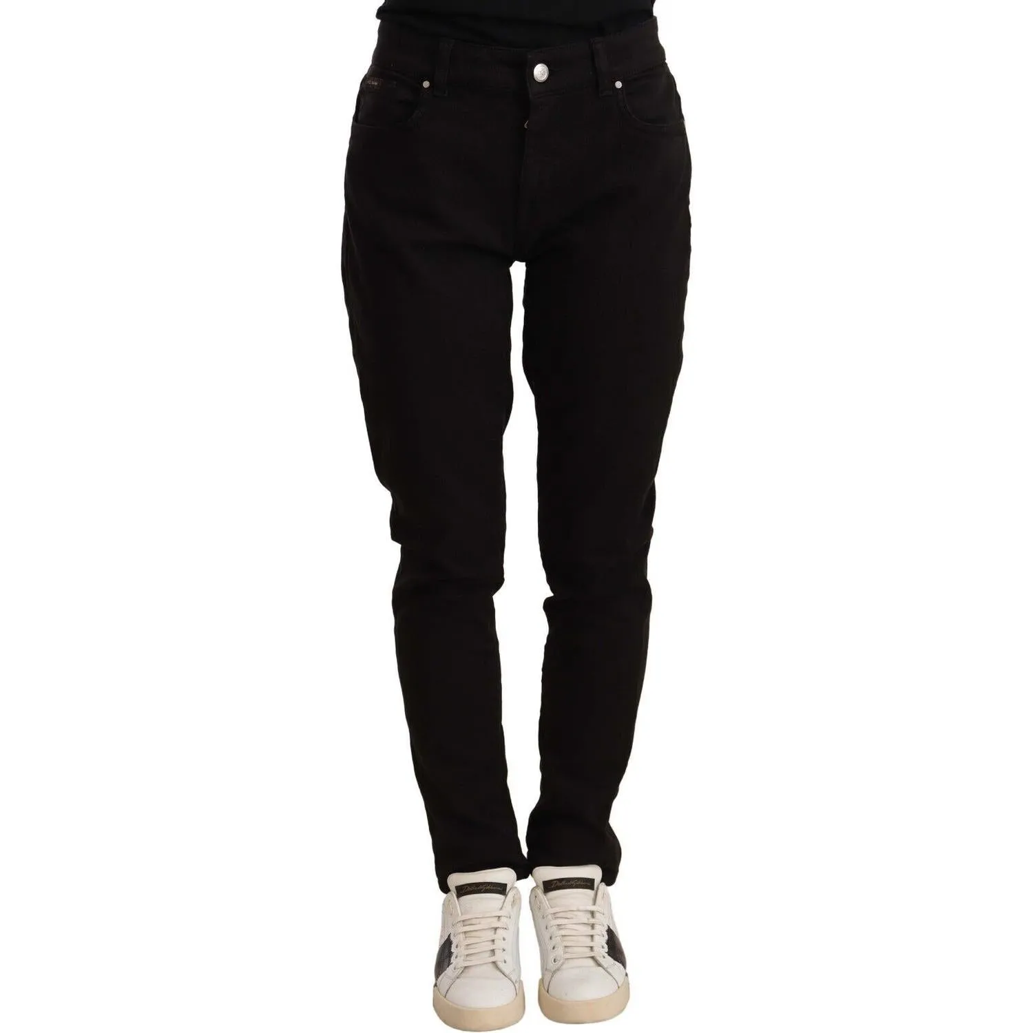 Dolce & Gabbana Elegant Slim-Fit Black Skinny Jeans