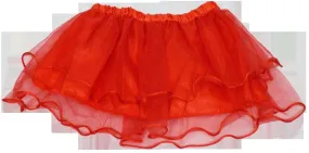 ella's tutus girls' red 2-layer sheer skirt Case of 12