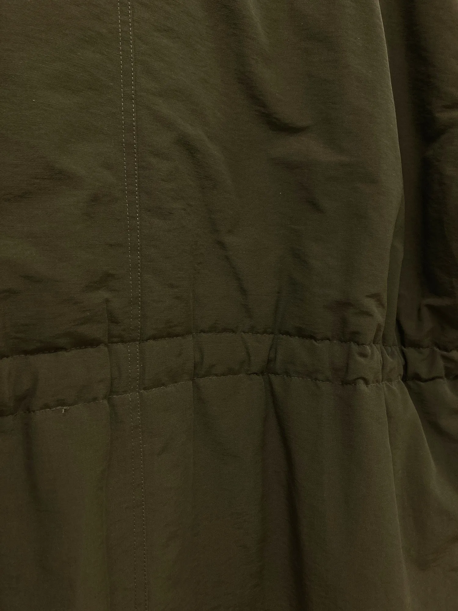 Emporio Armani 1980s padded khaki hooded parka - M