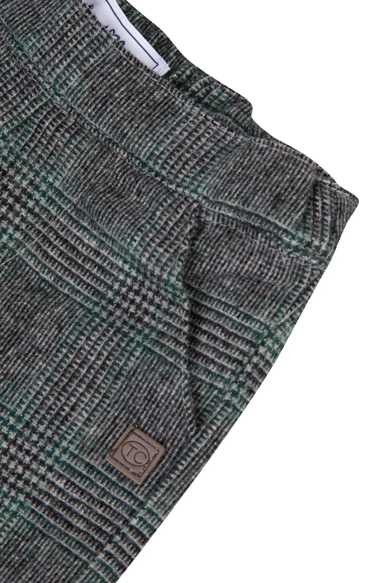 English Green Plaid Baby Pants