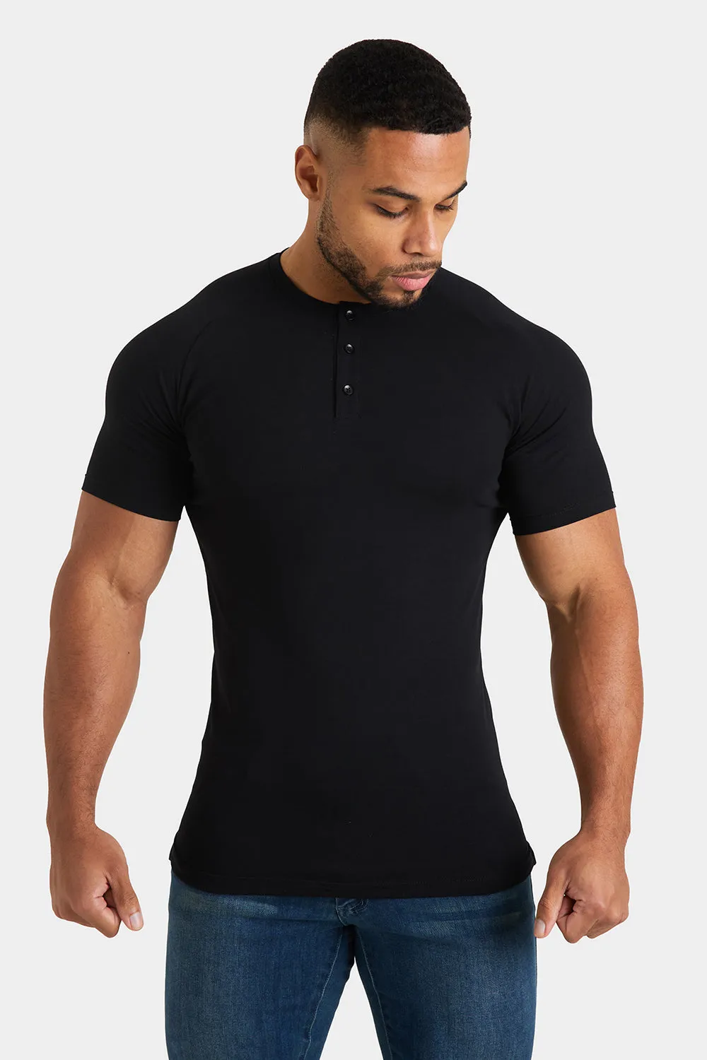 Everyday Henley T-Shirt in Black