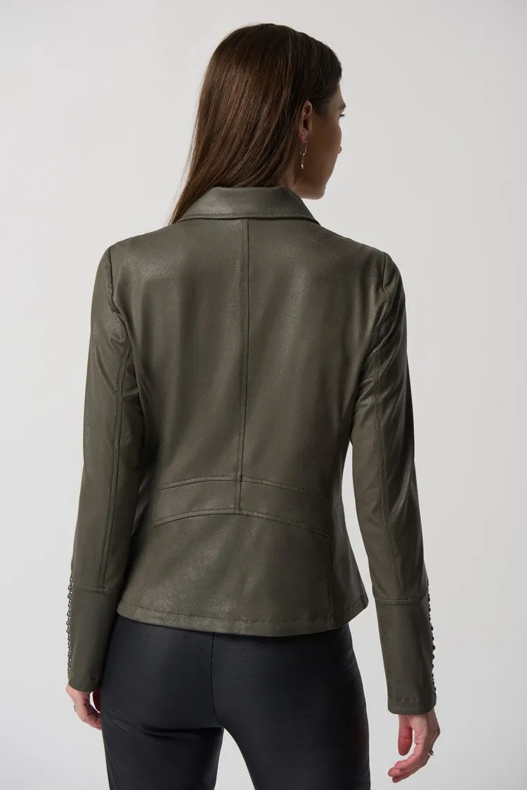 Faux leather jacket