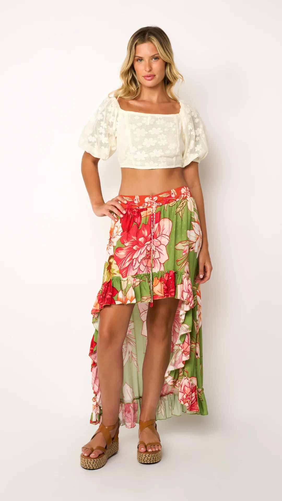 Flora Hi-Lo Skirt