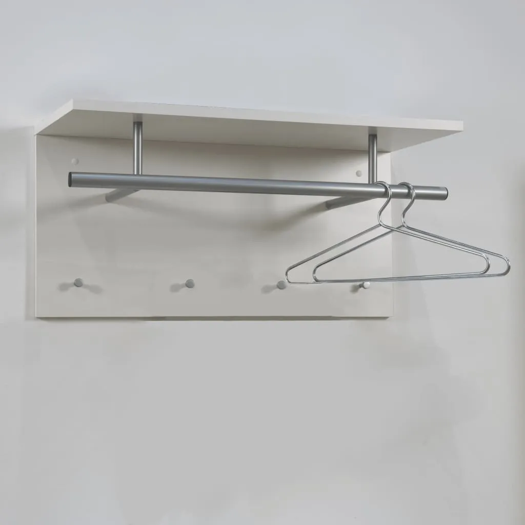 FMD Wall-mounted Coat Rack 72x29.3x34.5 cm White