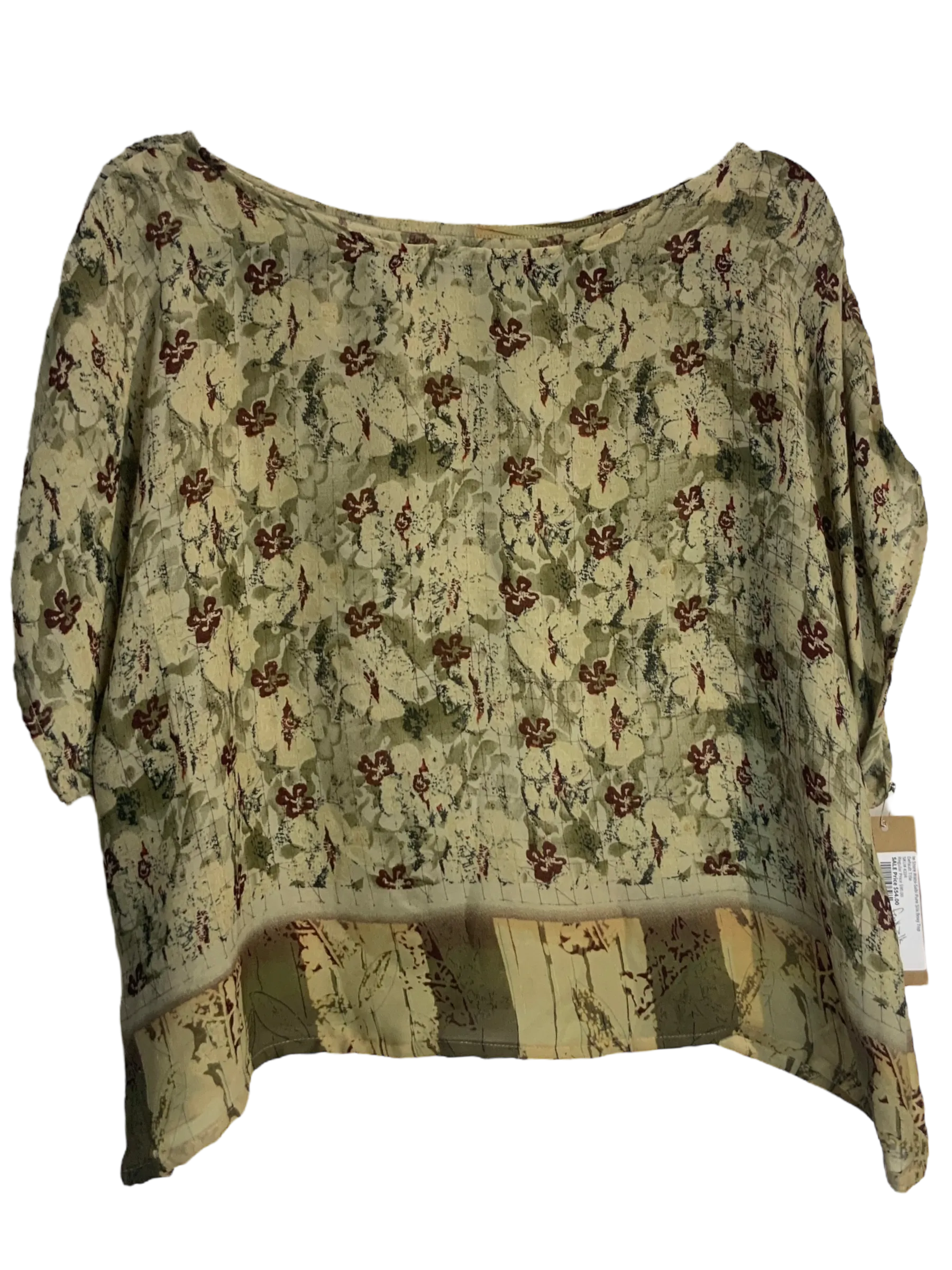 Freddy Wabi Sabi Faux Silk Boxy Top